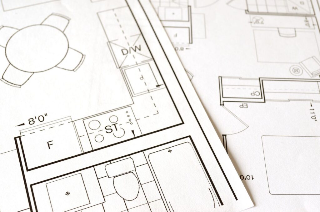 Architectural floor plan document used in the Kitsap County building permit process